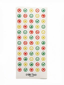 Цена за 3 шт. Наклейки детские оценки «Пять с плюсом», 7×16 см, 10 листов