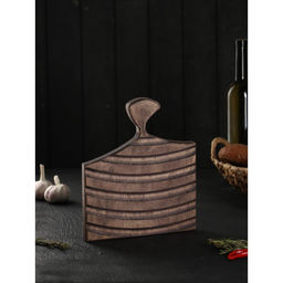 Доска разделочная деревянная для подачи Wild Kitchen, 26×22×2.5 см, граб темный
