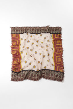 PRINTED COTTON SCARF - Zara фото 2
