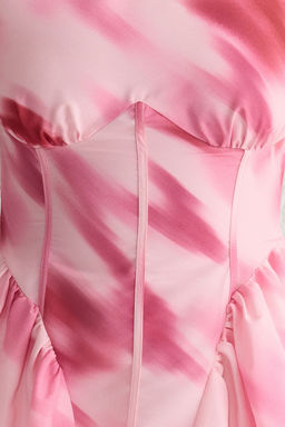 TRENDYOLMILLA Cok Renkli A-Kesim Poplin Dokuma Mini Elbise TPRSS25EL00108 фото 10