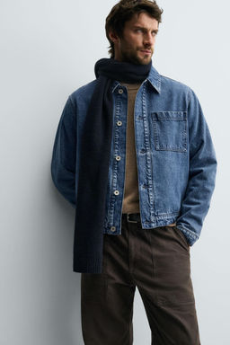 QUILTED DENIM OVERSHIRT