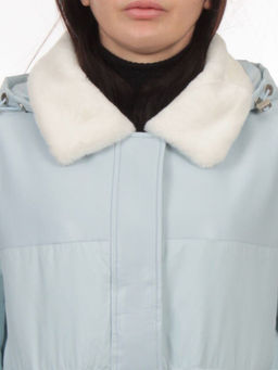 M24-212 BLUE Куртка демисезонная женская (100 гр. холлофайбер) - Fashion фото 4