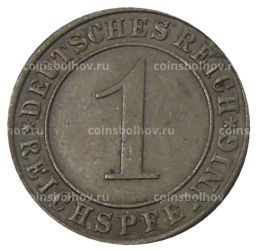 Монета 1 рейхспфенниг 1936 года A Германия