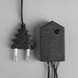 Гирлянда Нить 10 м, IP20, тёмная нить, 100 LED, 8 режимов, 220 В, свечение фиолетовое - Luazon lighting фото 4