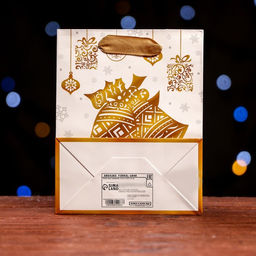 Цена за 12 шт. Пакет ламинированный Рождественский звон 11,5 х 14,5 х 6 см - Simaland фото 2