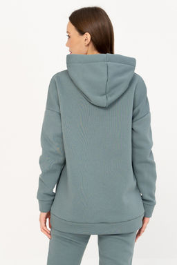 Джемпер женский 323L17-WB т.полынь худи,толстовка - Solo mio фото 4