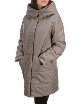 22225 DK.BEIGE Куртка демисезонная женская (100 гр. синтепон) - Фабричный китай фото 3