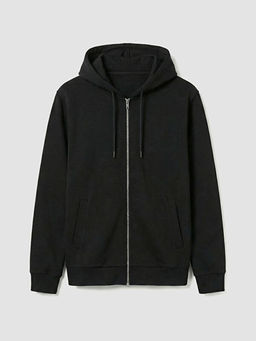 Kap??onlu Erkek Fermuarl? Sweatshirt