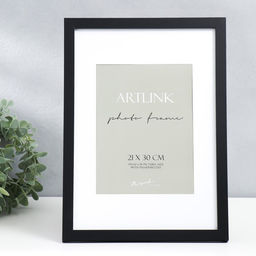 Фоторамка для фото 21×30 см Ellis, МДФ, с паспарту 15×20 см, чёрный