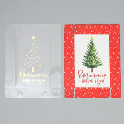 Цена за 5 шт. Коробка для макарун «Волшебного Нового года!», тиснение на крышке, 18×12×3.5 см