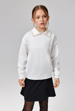 Джемпер детский для девочек Rafaela молочный