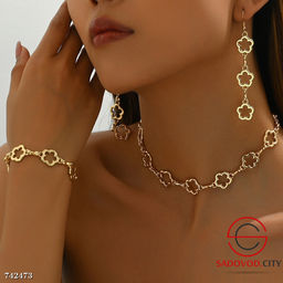 Комплект бижутерии серьги, колье и браслет - Bruno фото 10