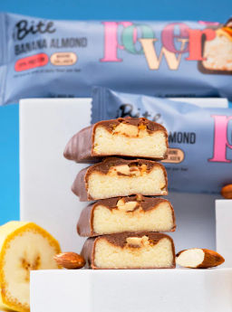 Цена за 16 штук. Батончик протеиновый Bite Банан-миндаль 50г - Take a Bite фото 21