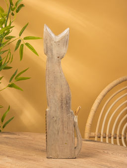 Сувенир «Кошка», 60×14×6 см, дерево, МИКС