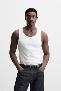 BASIC RIB TANK TOP - Zara фото 2