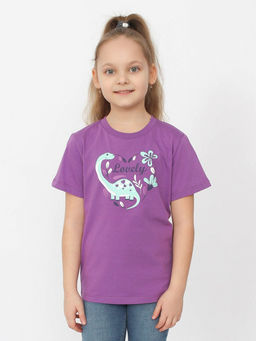CRB wear/HSKG 63841-44 Футболка для девочки (Фиолетовый (092)-52),фиолетовый/Ex.Cherubino фото 5