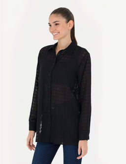 Siyah Comfort Fit Uzun Kollu G_mlek - Pierre cardin фото 3