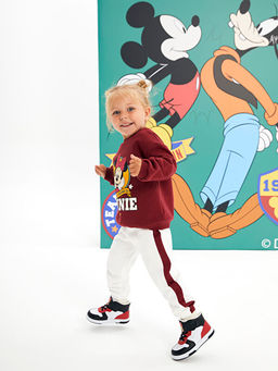 C?rt C?rtl? Minnie Mouse Lisansl? K?z Bebek Bilekli Spor Ayakkab?