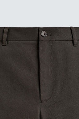 PANTAL?N STRAIGHT FIT ESTRUCTURA / Marr?n - Zara фото 8