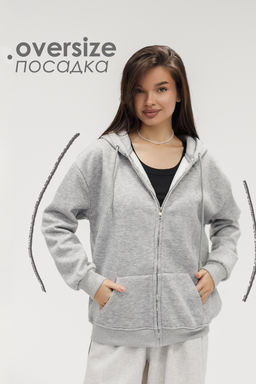 Худи на молнии с капюшоном