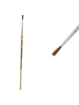 Цена за 10 шт. Кисть для рисования, пони, № 2, круглая, деревянная ручка, международный размер