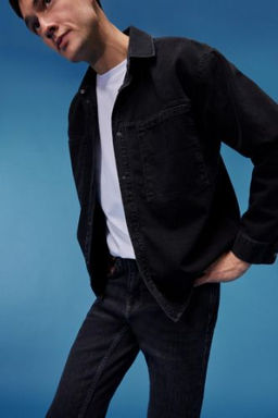 Oversize Genis Kal?p Jean Uzun Kollu Gomlek