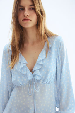 Blusa con volantes - H&m фото 5