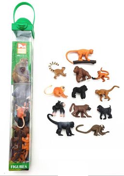 Набор обезьян 12шт., в ПВХ уп. (Y19281141)