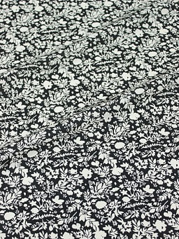 Штапель Аделис цв.черный, ш.1.45м, вискоза-100%, 95гр/м.кв