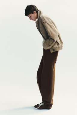 TRF BAGGY BALLOON MID-WAIST JEANS - Zara фото 4