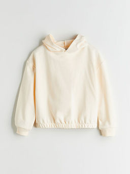 Kap??onlu K?z ?ocuk Sweatshirt