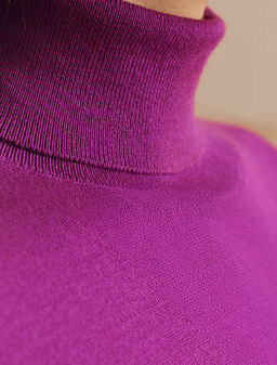 Водолазка тонкой вязки из хлопка с нейлоном - Vilatte фото 3