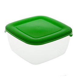 Контейнер для продуктов пластмассовый "Лайт" 2,5л, 20х20х10см, подходит для СВЧ (Россия)