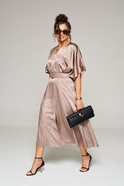 Платье 6342 какао+горох, Платье - B&F фото 3