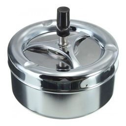 Пепельница дренажная Walmer Smart, 11 см, цвет хром