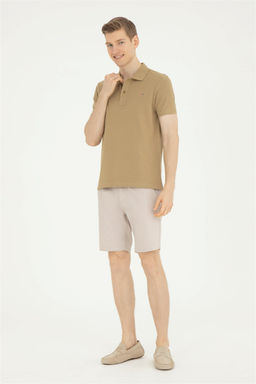 Мужская базовая футболка цвета хаки - U.s. polo assn фото 4