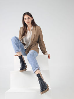 Челси 360.P.21074nut. черный макс какао/Байка