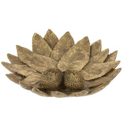 Блюдо декоративное "Ёжики на листьях", L23,5 W24 H6 см