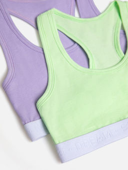 ACOOLA / Бюстгальтер спортивный для девочек 2 шт. Filkot ассорти  фото 2