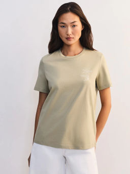 Футболка из хлопка с принтом ZR2605013411-12 / Zarina