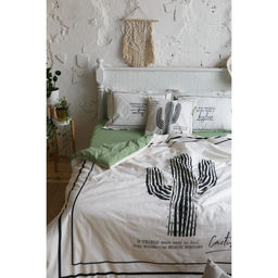 Постельное бельё Этель 2 сп Кактус 175х215 см, 200х220 см, 50х70+3 см - 2 шт  фото 2