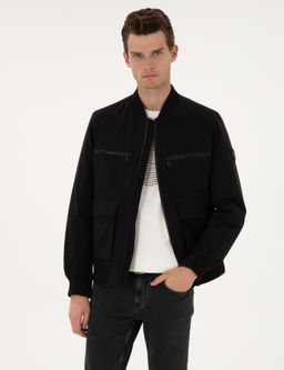 Siyah Regular Fit Mont