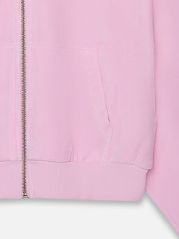 Толстовка женская розовая на молнии - Mark formelle фото 7