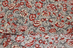 Импорт. хлопок Диантус цв.кофейно-серый, ш.1.5м, хлопок-100%, 100гр/м.кв - Купава фото 6