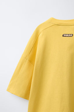 CAMISETA TEXTO PUKAS SURF / Amarillo
