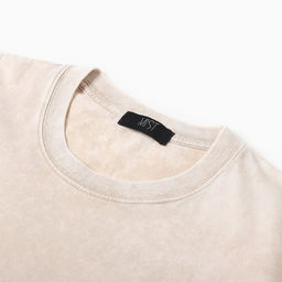 Футболка из вареного хлопка женская Mist Don&apos;t touch me, размер M, молочная