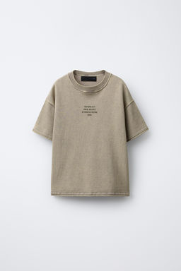SLOGAN KNIT T-SHIRT