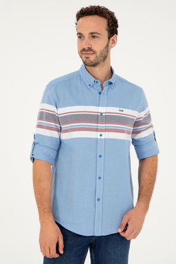 Мужская рубашка Saks с длинным рукавом Неожиданная скидка в корзине - U.s. polo assn фото 3