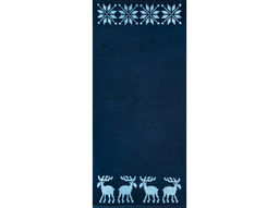 Полотенце махровое 6с102.411ж1 Расписные и олени(джинс) 67х150см