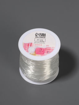 Нить для плетения, эластичная, 1001 м, d=1 мм, прозрачная